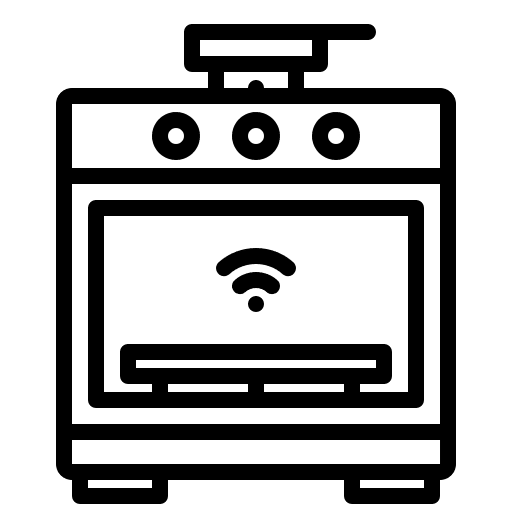 Oven internet of things cooking electronics icon