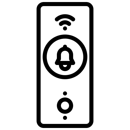 Ring bell domotics electronics icon