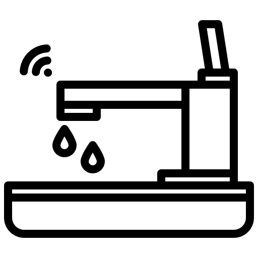 Sink smart home basin smart house icon