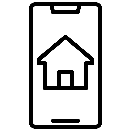 Smartphone smart home mobile ui icon