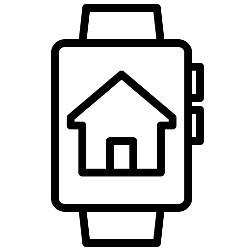 Smartwatch smart watch home smart home icon