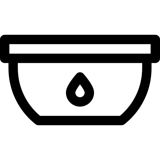 Water bowl dog cat icon