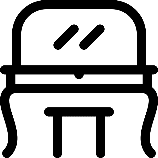 Dressing table vanity set furniture and household home decoration icon