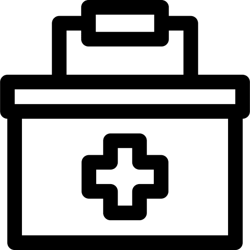 First aid kit healthcare and medical medicine healthcare icon