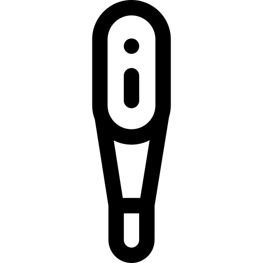 Thermometer healthcare and medical electronics digital icon