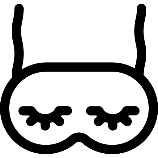 Sleeping mask wellness sleeping mask clothes icon