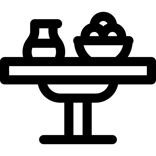 Table table bowl fruit icon