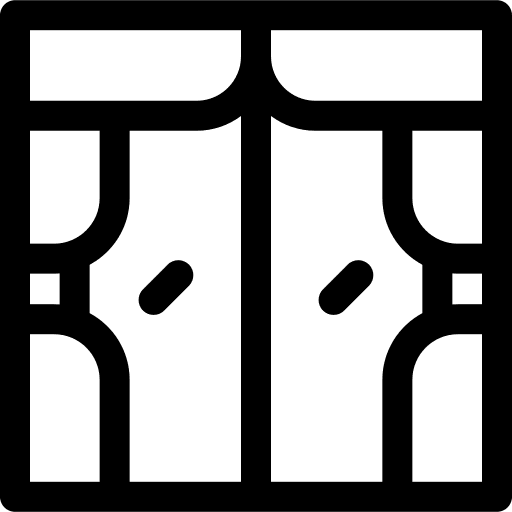 Window furniture and household interior design furniture icon