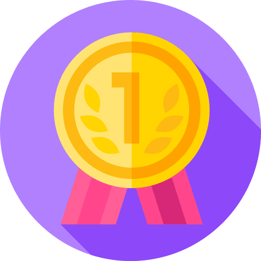 Medal first best first prize icon