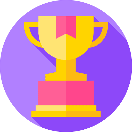 Trophy marketing award achievement icon