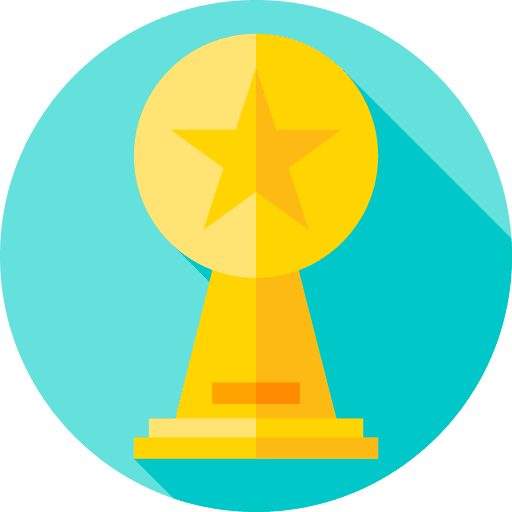 Trophy sports and competition competitive cup icon