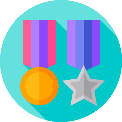 Medal seo and web medal quality icon