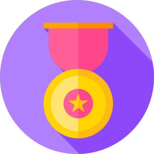 Medal winner sports and competition award icon