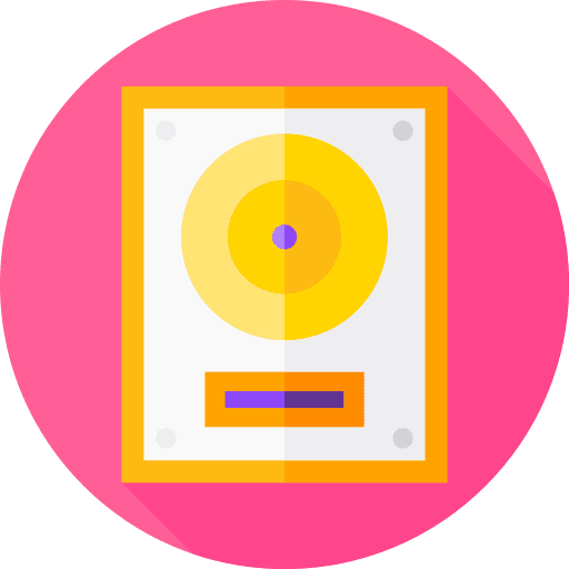 Award reward cd vynil icon