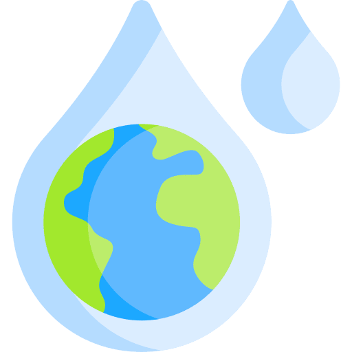 Earth water drop ecology and environment earth icon