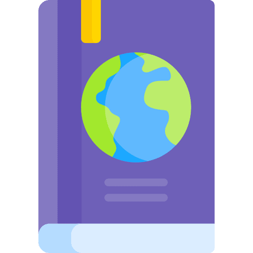 Book planet earth geography icon