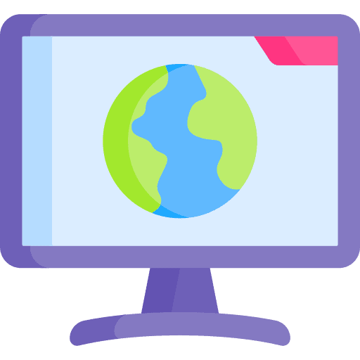 Earth eco television ecology icon