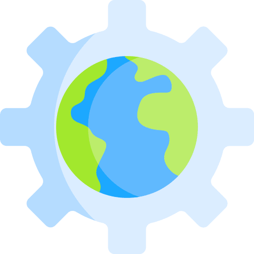 Earth world save the planet nature icon