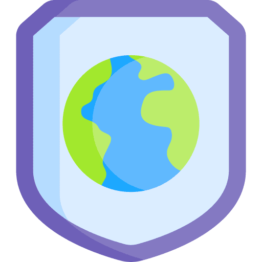 Shield security internet website icon