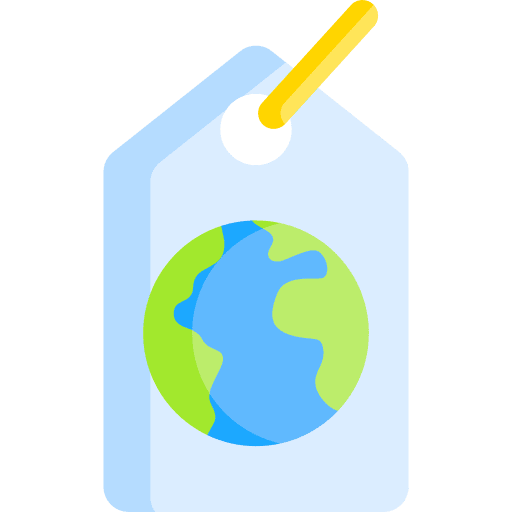 Tag ecologic tag eco icon