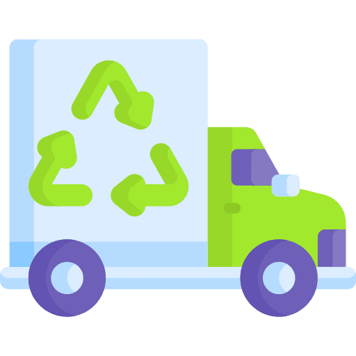 Truck garbage trash forestry icon