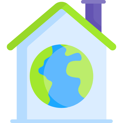 Eco home eco home real estate ecology and environment icon