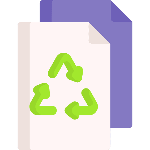 Recycle paper document file icon