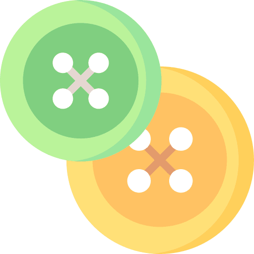 Buttons fashion clothes clothing button icon
