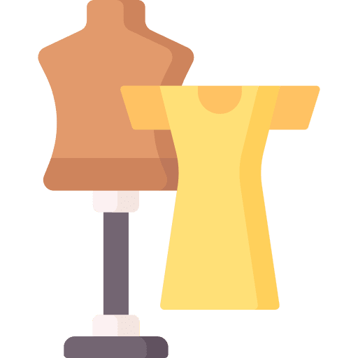 Mannequin mannequin dress pattern icon