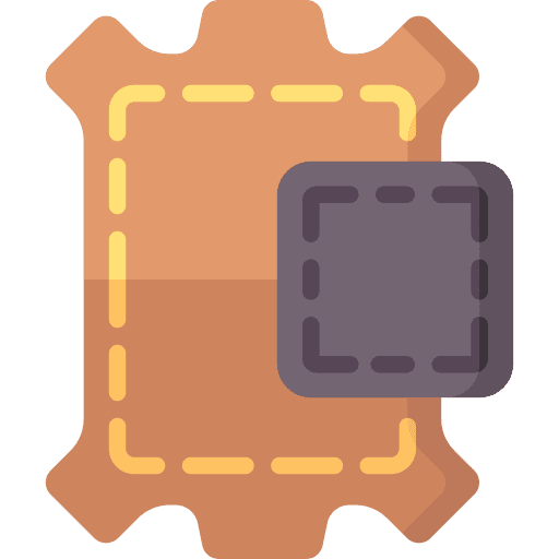 Leather fashion textile fabric icon