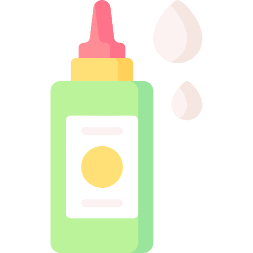 Liquid glue bottle office material education icon