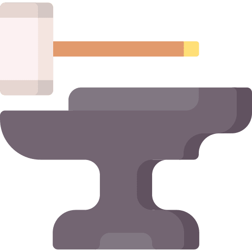 Anvil home repair construction and tools blacksmith icon