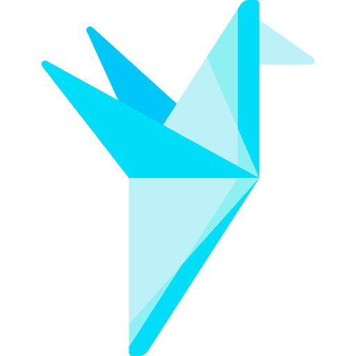 Origami origami fold animal icon
