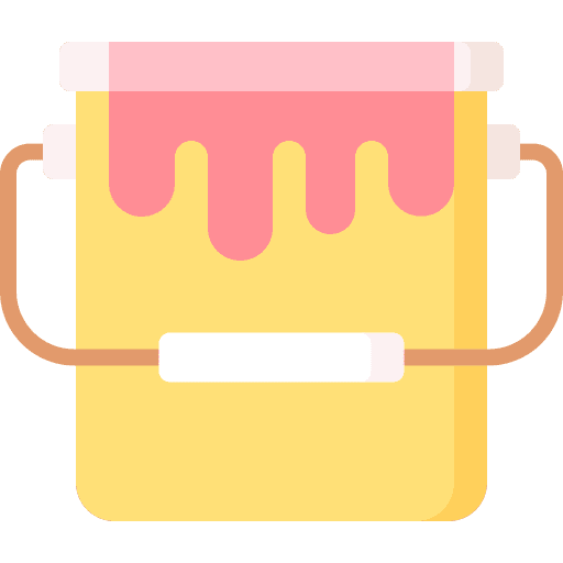 Paint bucket paint palette basket tools icon
