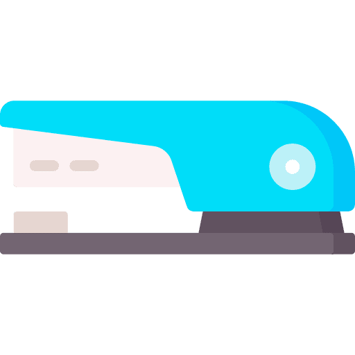 Stapler paper stationery staple icon