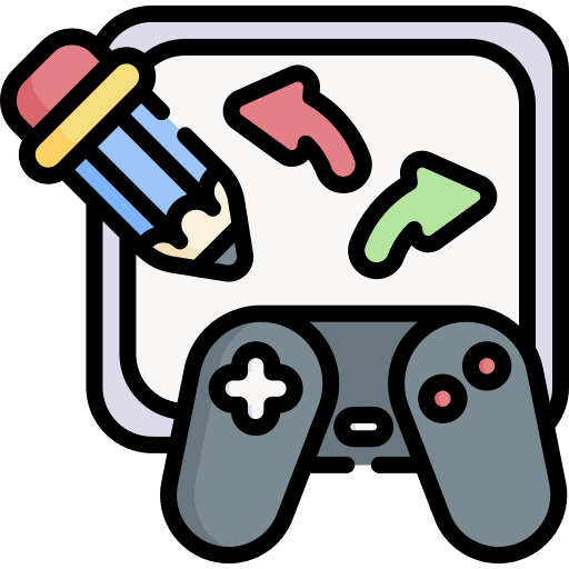 Game development gamepad game development pencil icon