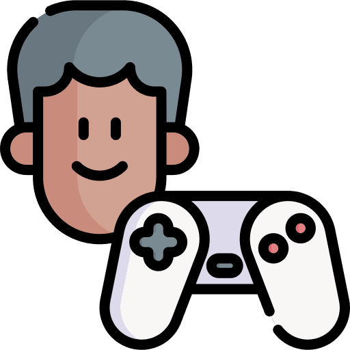 Gamer game controller people game icon