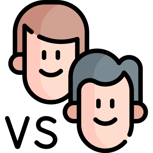 Vs gaming people game icon