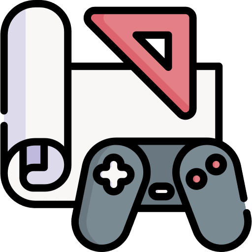 Game development gaming blueprint computer icon