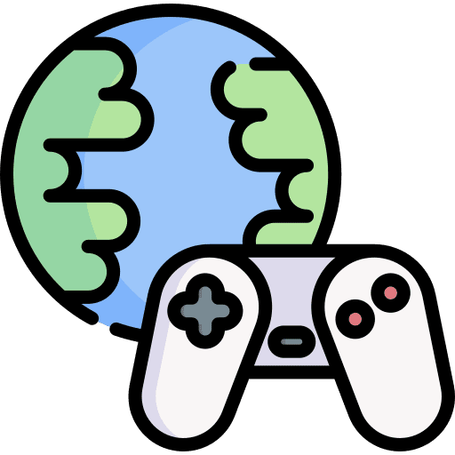 Online gaming gamepad gamer multimedia icon