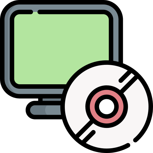 Cd multimedia gaming video game icon