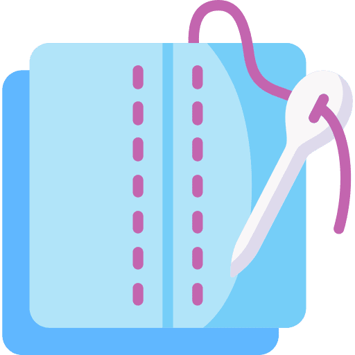 Seam thread sewing seam icon