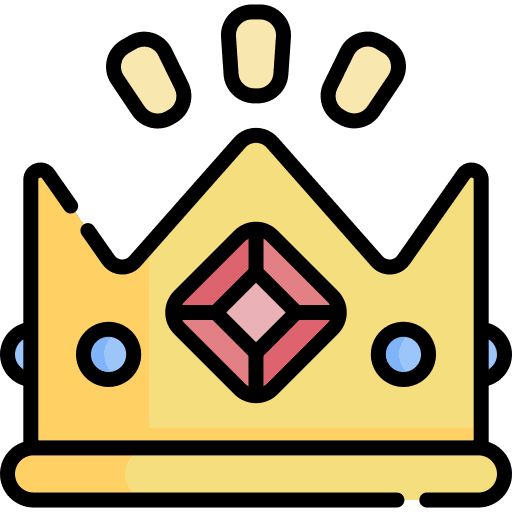 Winner gaming royal king icon