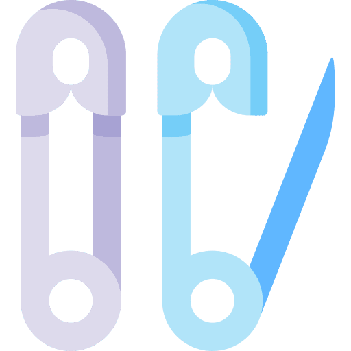 Brooch sewing tool fashion icon