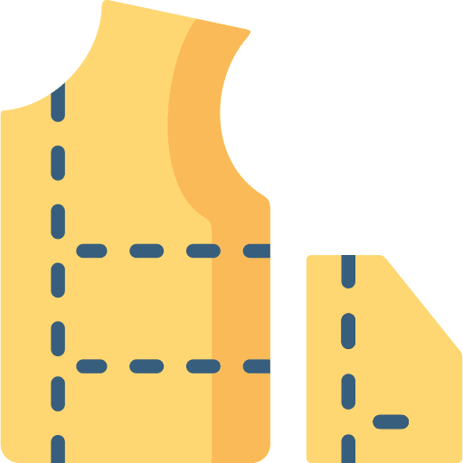 Sewing hobbies and free time fashion designer dressmaker icon