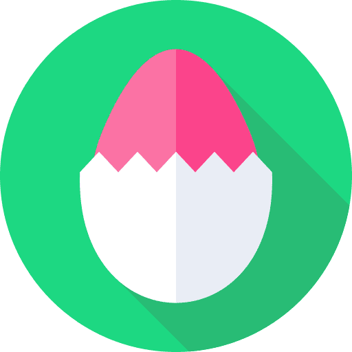 Egg celebration holy week holidays icon