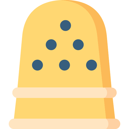 Thimble handcraft dressmaker thimble icon