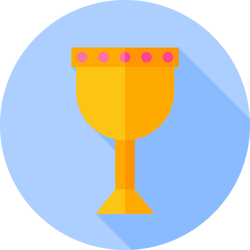 Holy chalice traditional religion goblet icon