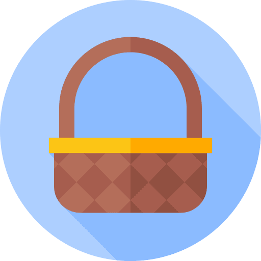 Basket picnic empty farming and gardening icon