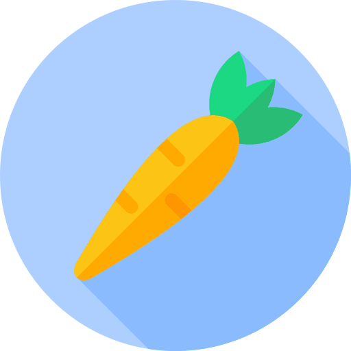Carrot organic vegan vegetable icon